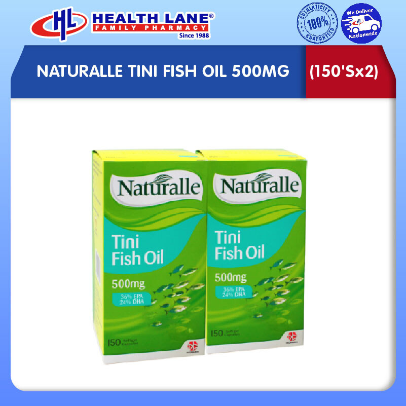 NATURALLE TINI FISH OIL 500MG (150'Sx2)